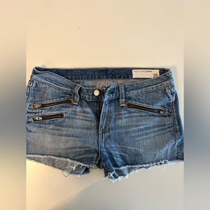 Rag & Bone jean shorts with zippers